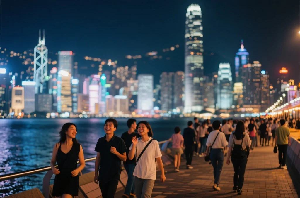 香港夜景与憧憬